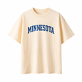 Minnesota State Pride T-Shirt in Cream / Medium Blue