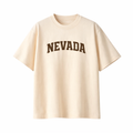 Nevada State Pride T-Shirt in Cream / Brown