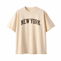 New York State Pride T-Shirt in Cream / Brown