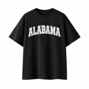 Alabama State Pride T-Shirt in Black / White
