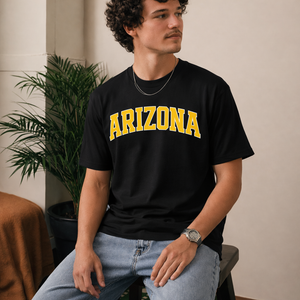 Arizona State Pride T-Shirt in Black / Yellow — lifestyle 2