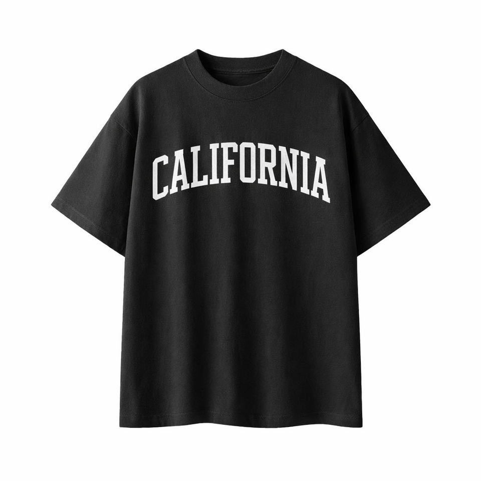 California State Pride T-Shirt in Black / White