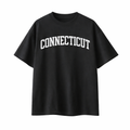 Connecticut State Pride T-Shirt in Black / White