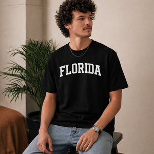 Florida State Pride T-Shirt in Black / White — lifestyle 2