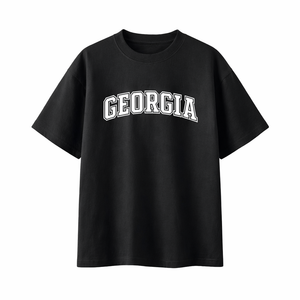 Georgia State Pride T-Shirt in Black / White
