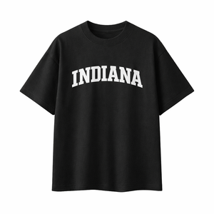 Indiana State Pride T-Shirt in Black / White