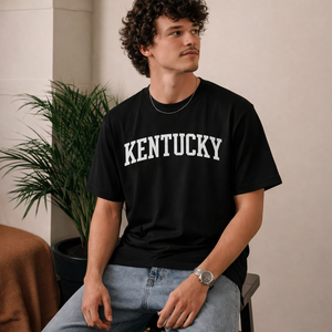 Kentucky State Pride T-Shirt in Black / White — lifestyle 2