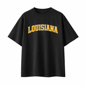 Louisiana State Pride T-Shirt in Black / Gold