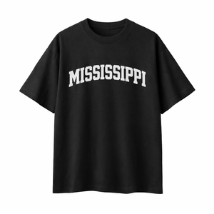 Mississippi State Pride T-Shirt in Black / White