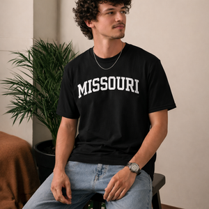 Missouri State Pride T-Shirt in Black / White — lifestyle 2