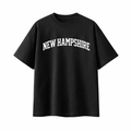 New Hampshire State Pride T-Shirt in Black / White