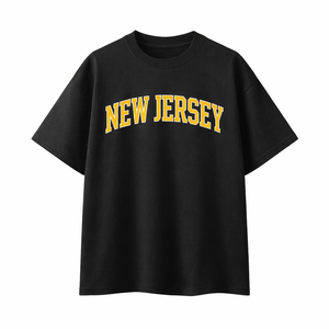 New Jersey State Pride T-Shirt in Black / Yellow