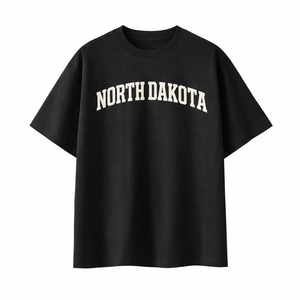 North Dakota State Pride T-Shirt in Black / White