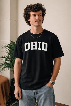 Ohio State Pride T-Shirt in Black / White — lifestyle 1