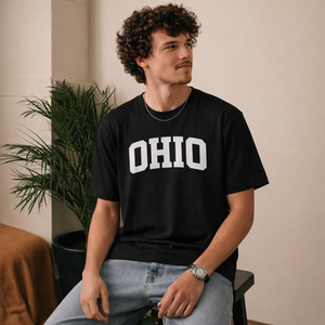 Ohio State Pride T-Shirt in Black / White — lifestyle 2