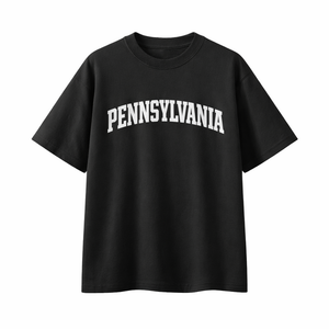 Pennsylvania State Pride T-Shirt in Black / White