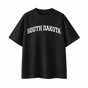 South Dakota State Pride T-Shirt in Black / White