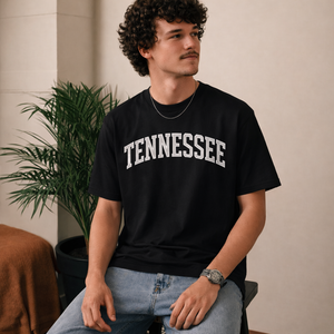 Tennessee State Pride T-Shirt in Black / White — lifestyle 2