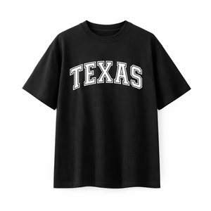 Texas State Pride T-Shirt in Black / White