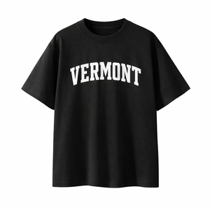 Vermont State Pride T-Shirt in Black / White