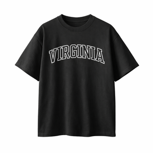 Virginia State Pride T-Shirt in Black / White