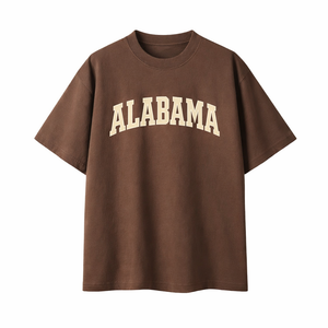 Alabama State Pride T-Shirt in Coffee / Cream