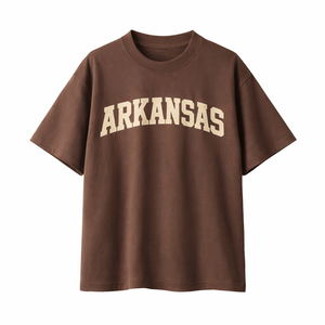 Arkansas State Pride T-Shirt in Coffee / Cream