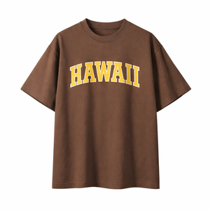 Hawaii State Pride T-Shirt in Coffee / Sand