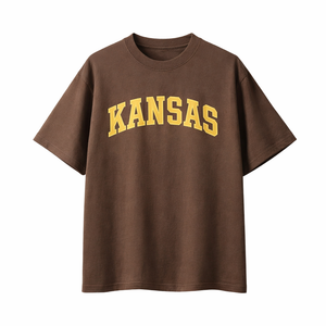 Kansas State Pride T-Shirt in Coffee / Cream