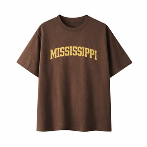 Mississippi State Pride T-Shirt in Coffee / Cream