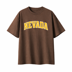 Nevada State Pride T-Shirt in Coffee / Gold