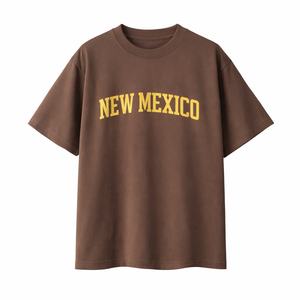 New Mexico State Pride T-Shirt in Coffee / Cream