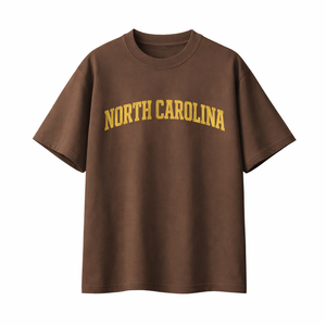 North Carolina State Pride T-Shirt in Coffee / Sand