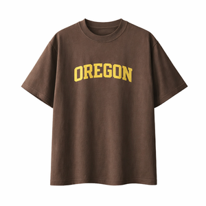 Oregon State Pride T-Shirt in Coffee / Cream