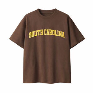 South Carolina State Pride T-Shirt in Coffee / Sand