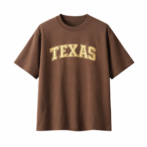 Texas State Pride T-Shirt in Coffee / Cream