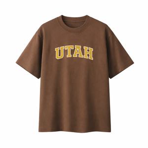 Utah State Pride T-Shirt in Coffee / Tan