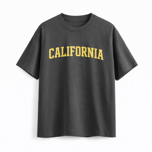 California State Pride T-Shirt in Charcoal / Cream
