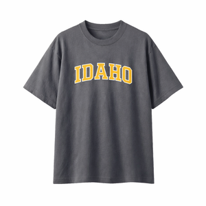 Idaho State Pride T-Shirt in Charcoal / Cream