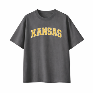 Kansas State Pride T-Shirt in Charcoal / Cream