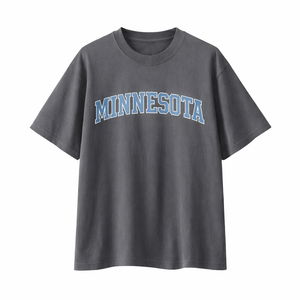 Minnesota State Pride T-Shirt in Charcoal / Ice Blue