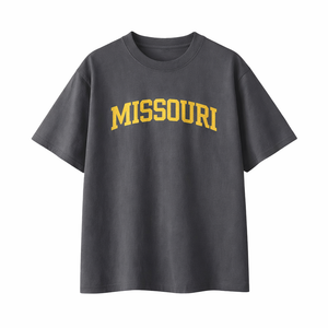 Missouri State Pride T-Shirt in Charcoal / Cream