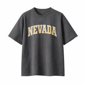 Nevada State Pride T-Shirt in Charcoal / Sand