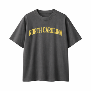 North Carolina State Pride T-Shirt in Charcoal / Cream