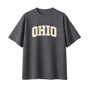 Ohio State Pride T-Shirt in Charcoal / Cream