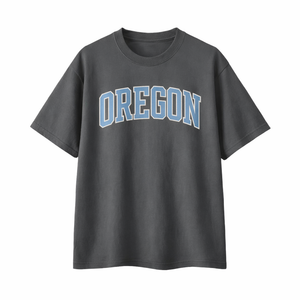 Oregon State Pride T-Shirt in Charcoal / Light Blue