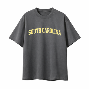 South Carolina State Pride T-Shirt in Charcoal / Cream