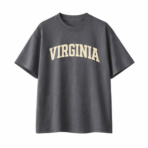 Virginia State Pride T-Shirt in Charcoal / Cream
