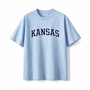 Kansas State Pride T-Shirt in Light Blue / Navy