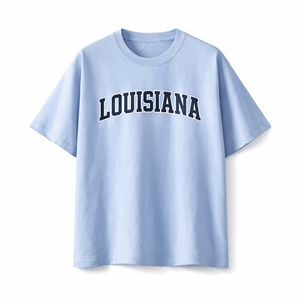 Louisiana State Pride T-Shirt in Light Blue / Navy